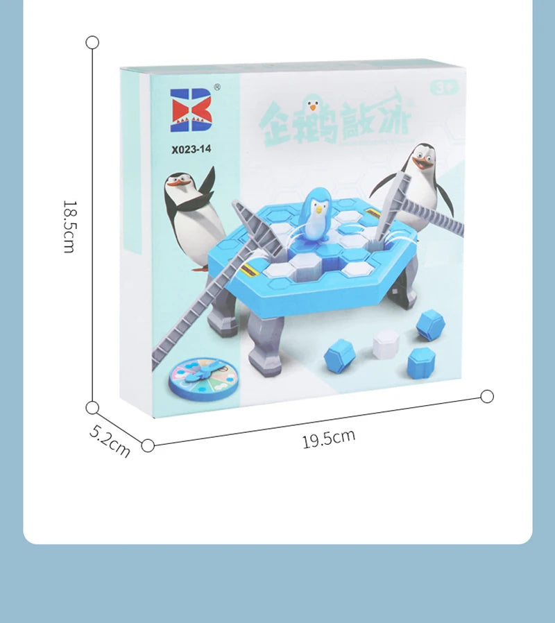 Mini Kids Save Penguin Ice Block Breaker Trap Toys