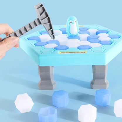 Mini Kids Save Penguin Ice Block Breaker Trap Toys