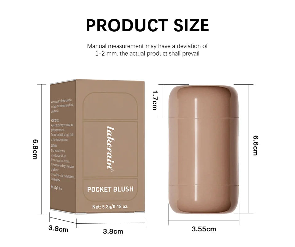 Portable Pocket Blush Soft Natural Flushed Makeup Look Hot