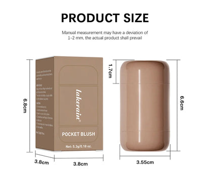 Portable Pocket Blush Soft Natural Flushed Makeup Look Hot