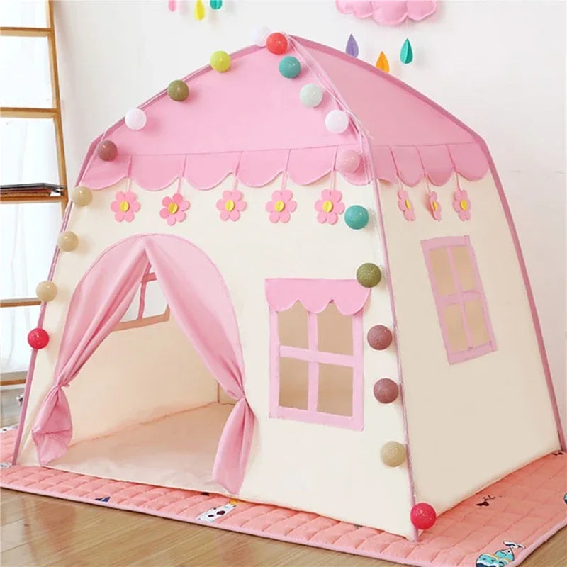 Kids Pink Play House Tent Teepee Tent Enfantkids pink play house tent 