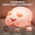 Cute Rabbit Silicone Night Lamp Touch Sensor Big Face Rabbit Pat Night