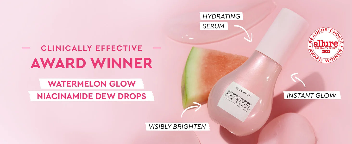 Watermelon Glow Niacinamide Dew Drops - for Dewy, Smooth Skin