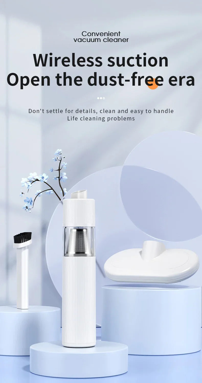 Xiaomi Portable Car Vacuum Cleaner 98000Pa Mini Handheld Wireless Cleaning Machine Robot for Home Auto Supplies Strong Suction