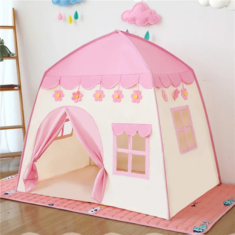 Kids Pink Play House Tent Teepee Tent Enfantkids pink play house tent 