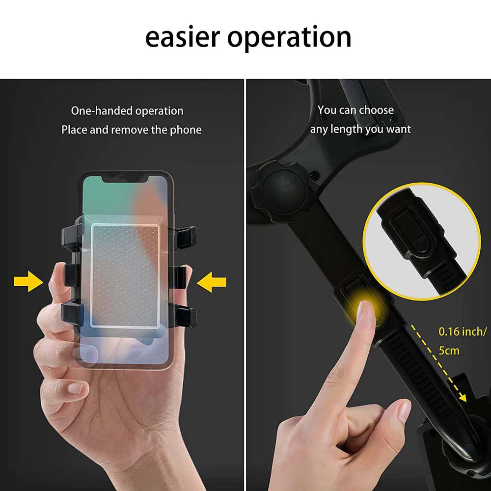 Telephone Car Holder 360 Degree Rotating Stand Rearview Mirror GPS Nav