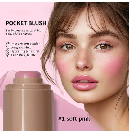 Portable Pocket Blush Soft Natural Flushed Makeup Look Hot