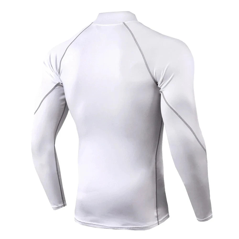 Men Sport T-shirt Quick Dry Bodybuilding Running Shirt Long Sleeve Compression Top Gym T Shirt Men Fitness Tight Rashgard