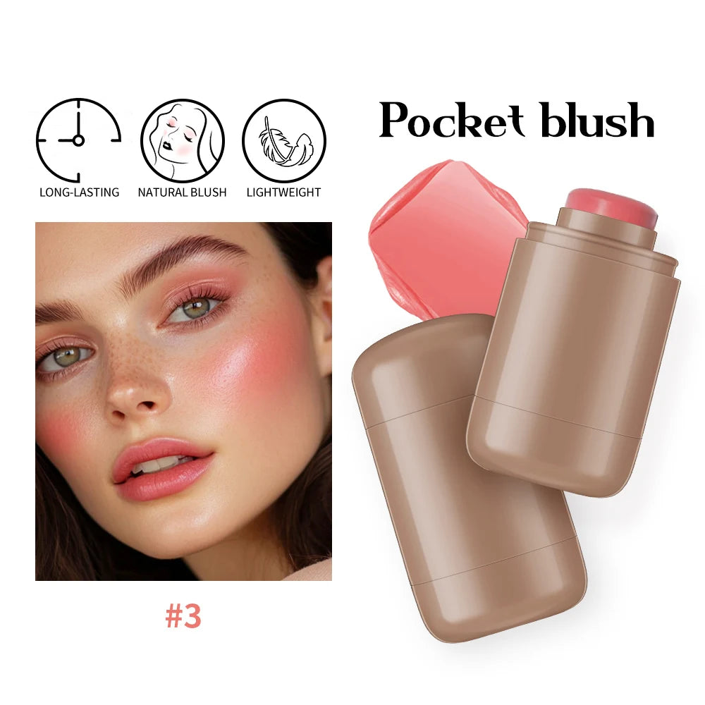 Portable Pocket Blush Soft Natural Flushed Makeup Look Hot