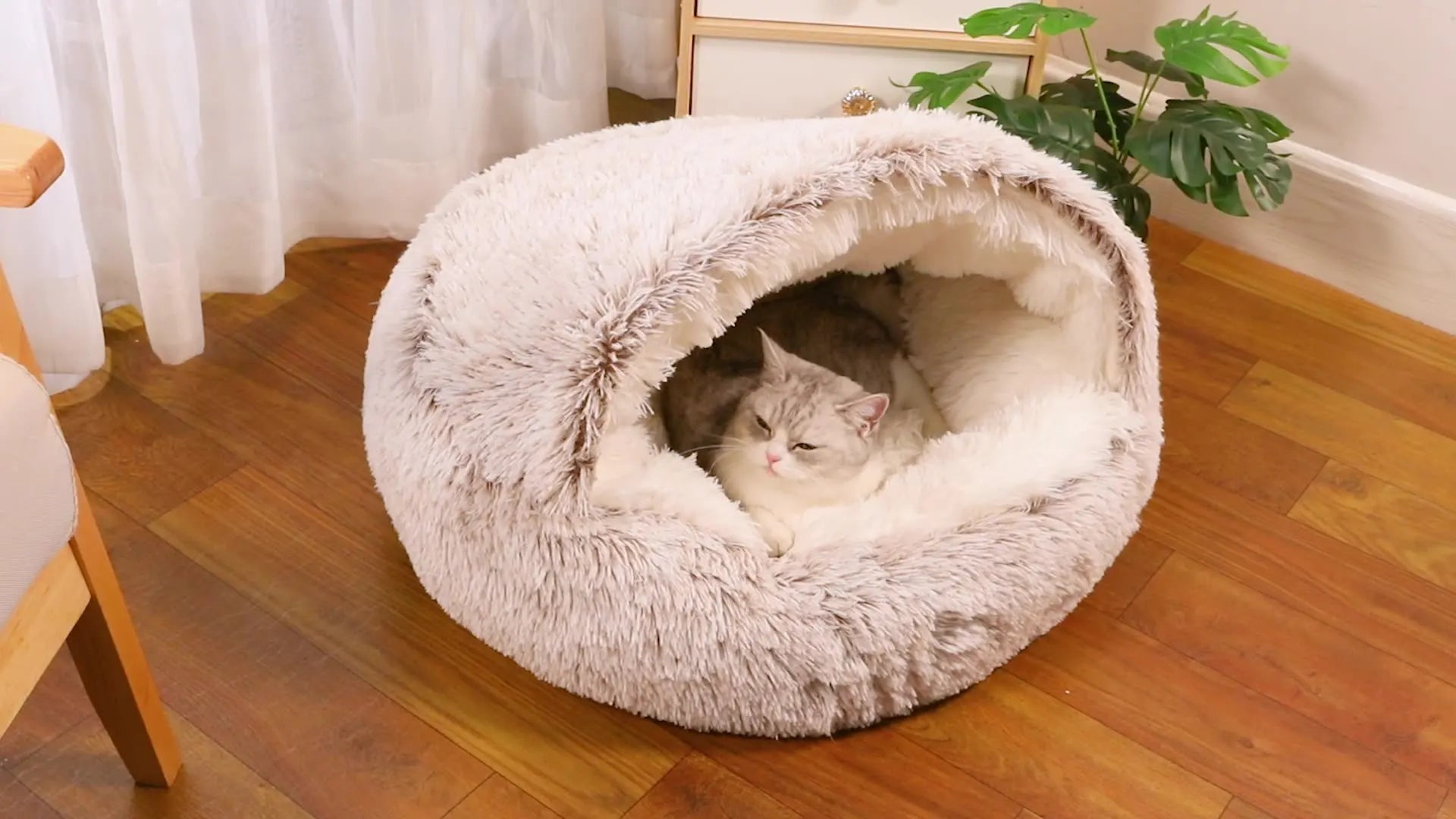 fluffy warming pet cave bedfluffy warming pet cave bedfluffy warming p