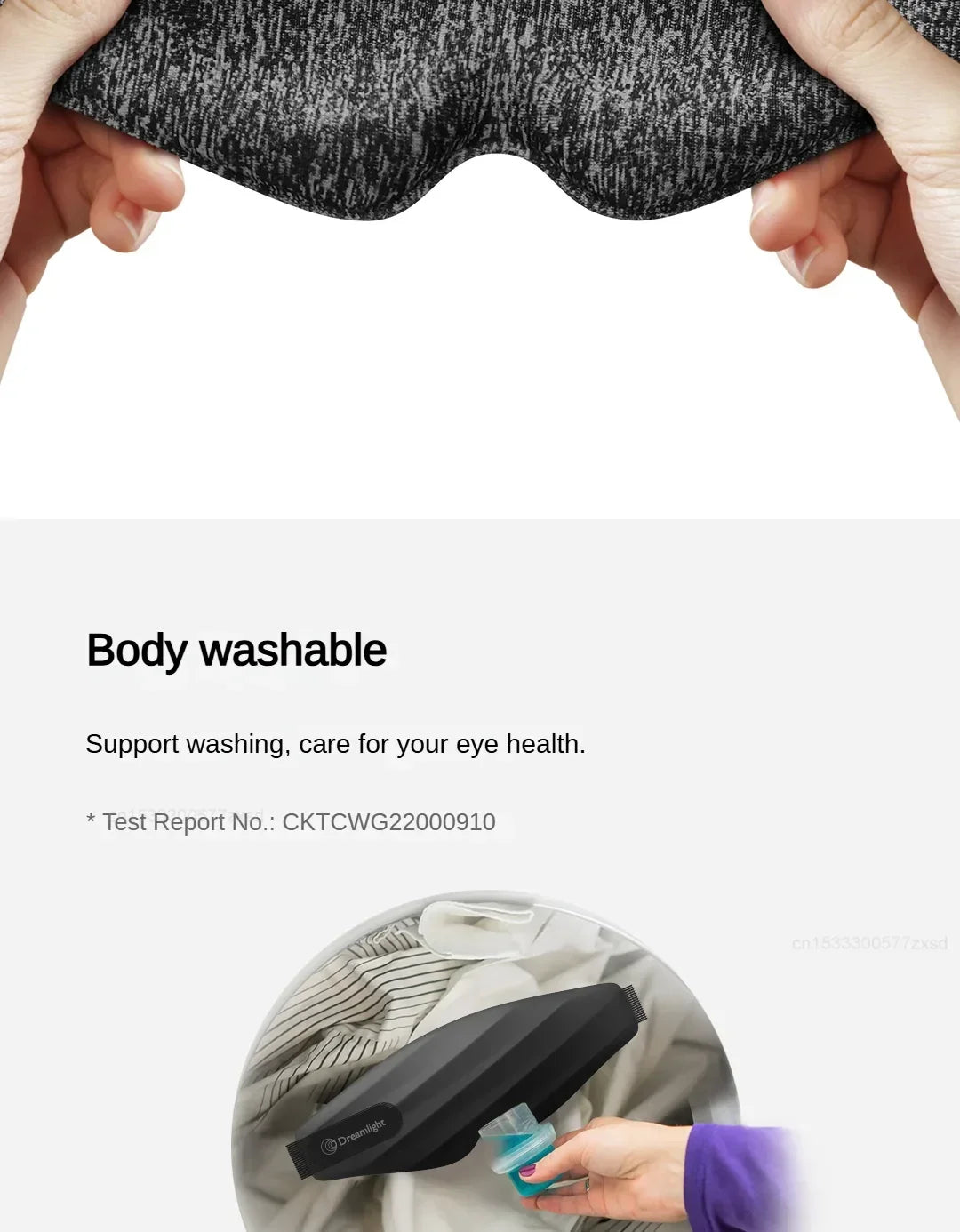 Block Out Light Eye Mask Portable For Sleeping