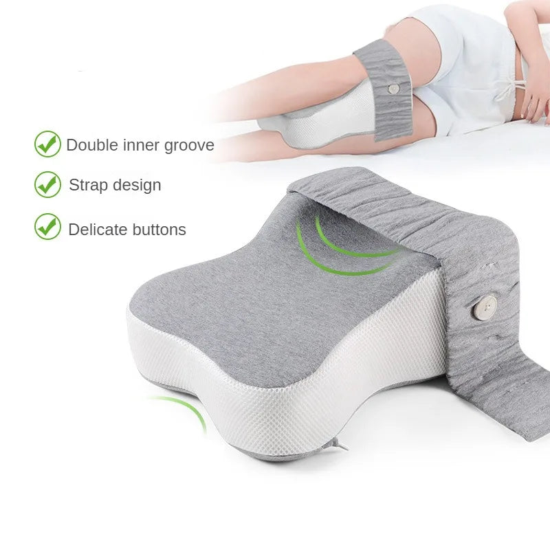 orthopedic slow rebound memory cotton clamp leg pillow maternity foot pillow strap adjustable side sleeping knee leg pillow